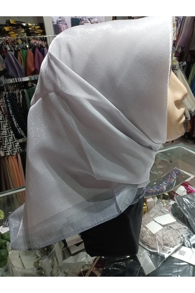 PİRAMİT Piramit simli abiye eşarp