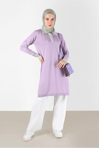 Alvina POLO NECK RIBBANED KNITWEAR TUNIC 42108