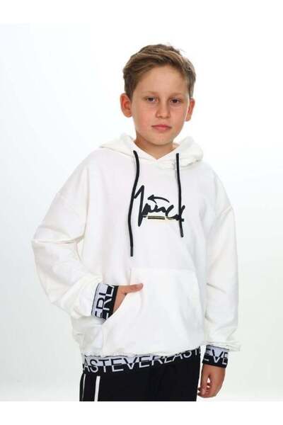 Zekids Hanorac scris pentru copii cu glugă