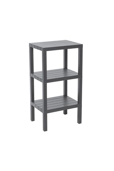 doremodam Lisinya 3 Shelf Grey Modular Unit - 38X29X74 cm Plastic (4767)