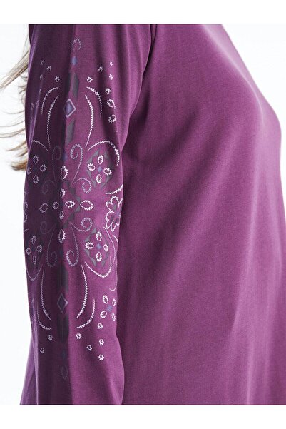 LC Waikiki Γυναικεία μακρυμάνικη μπλούζα LCW Grace Crew με λαιμόκοψη