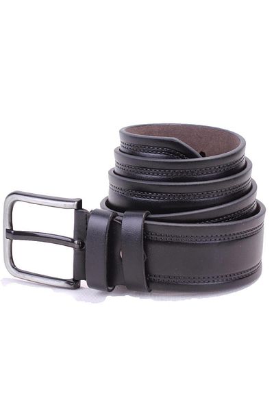 DAGOSTER DMK26-452 Μαύρη ανδρική ζώνη από συνθετικό δέρμα 4,5 cm