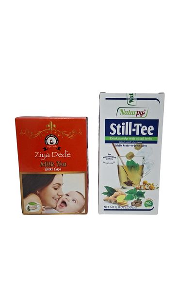 Ziyadede Ziya Dede and Naturpy Still-Tee - 2-Piece Advantage Milk Tea and Milk Tea Set