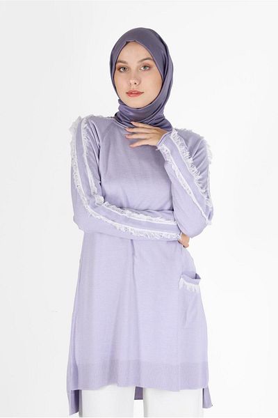 Alvina POCKET DETAIL TASSELED KNITWEAR TUNIC 42030