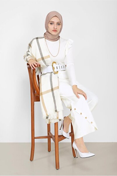 Alvina Πλεκτό τούνικ με βολάν ώμου με σχέδιο - 42042