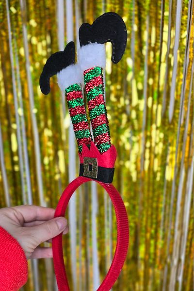PEKSHOP Coroană elegantă de spiriduș de Anul Nou - Accesoriu de Anul Nou cu model invers