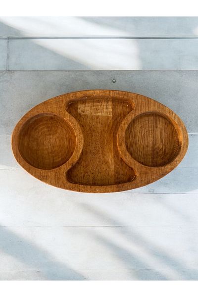 YAT Design Crafts Natural Wood Presentation Tray - Tray for Presentation, Tea & Coffee, Breakfast, Snack, Seasoning