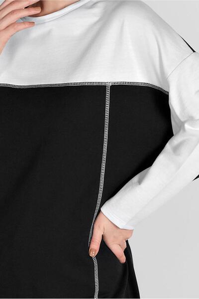 TRENDTESETTÜR Women's White Two-Color Tracksuit Set 238