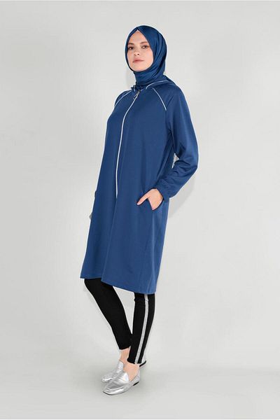 TRENDTESETTÜR Γυναικείο μπουφάν Navy Blue (INDIGO) 6036