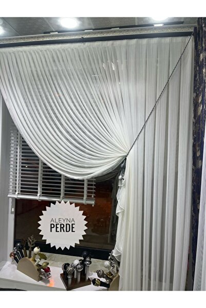 AleynaHome Luxury Matcelik Double-Breasted Tulle Curtain - Normal Pleat