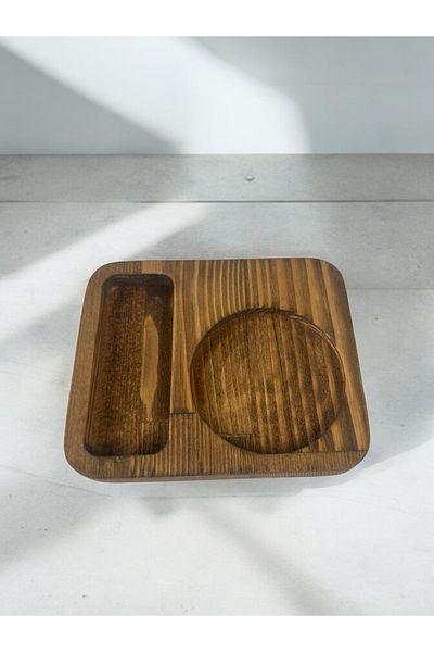 YAT Design Crafts Natural Wood Presentation Tray - Mini Tray for Presenter, Tea & Coffee Serving