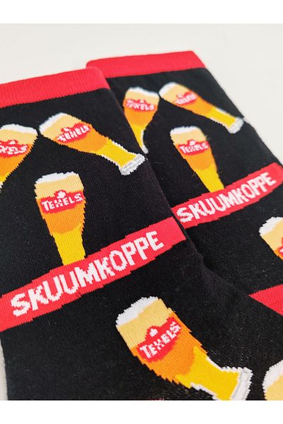 Shuttle Park Унисекс чорапи до глезена с шарки и шарки Happy Beer от специална серия