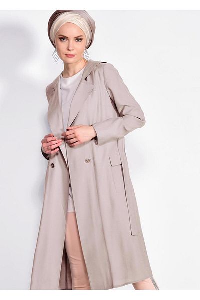 TRENDTESETTÜR Γυναικεία μπεζ ζώνη μέσης με τσέπες Wear Out 4178
