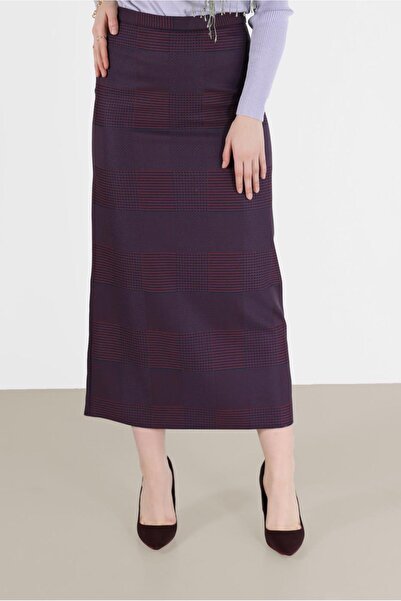 Alvina EKOSE DESENLİ KLASİK ETEK 60227