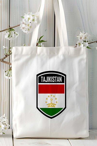 ART HEDİYE Μοντέλο τσάντας ώμου με στάμπα με σημαία του Τατζικιστάν