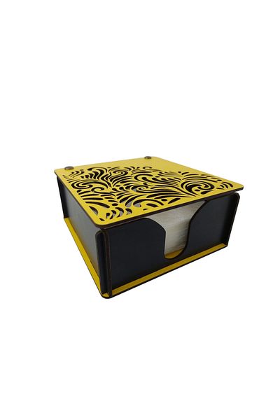 şamaksesuar Wooden Decorative Napkin Box with Lid