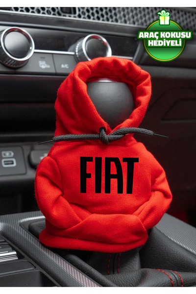Freeyez Red Fiat Logo Gear Shift Hoodie - Car Gear Shift Apparel & Fleece Kno...