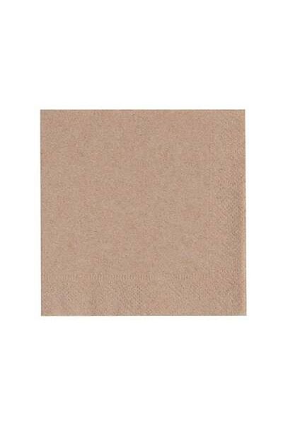 Kraft Organic Kraft Square 24X24 cm Napkin -100 Pieces