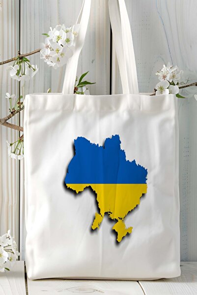 ART HEDİYE Μοντέλο τσάντας ώμου με στάμπα με σημαία της Ουκρανίας