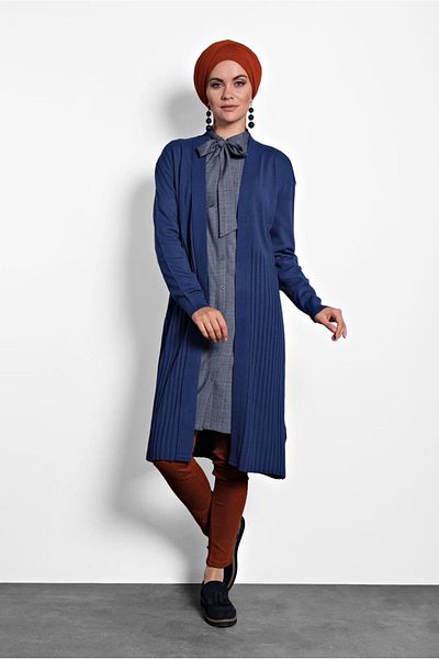 TRENDTESETTÜR Cardigan de tricotaj de damă bleumarin (INDIGO) 40035