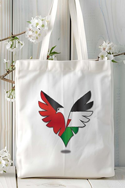 ART HEDİYE Μοντέλο τσάντας ώμου με στάμπα με σημαία της Παλαιστίνης