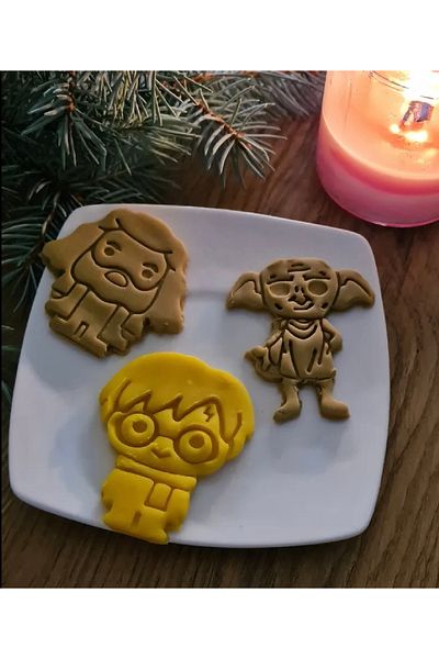 Arsdcraft Harry Potter Themed 3Pcs Cookie Candy Pulp Mold