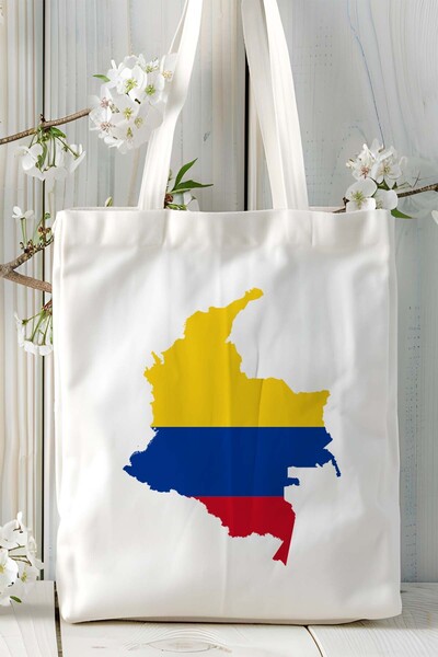 ART HEDİYE Μοντέλο τσάντας ώμου με στάμπα με σημαία Κολομβίας