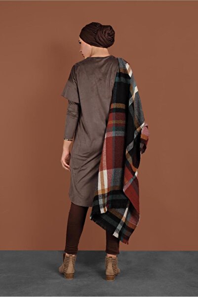 TRENDTESETTÜR Flounce Tunic with Embroidered Shoulders 4777