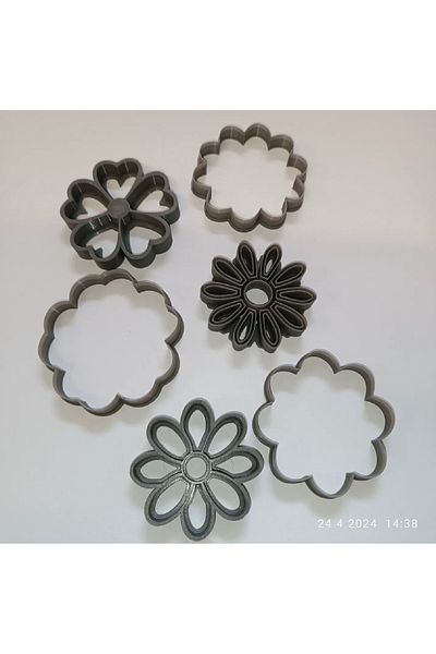 Arsdcraft Cookie Sugar Pulp Mold with Floral Pattern