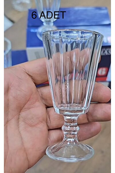 DİBA AVM Yeni trend cam ayaklı  kahve yanı şık sunum  bardağı