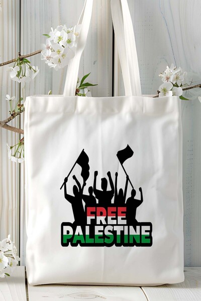 ART HEDİYE نموذج حقيبة كتف مطبوعة بعلم فلسطين الفلسطينية