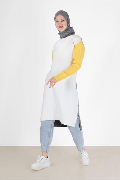 Alvina 3 COLOR FISHER COLLAR KNITWEAR TUNIC 42054