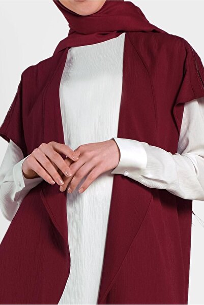 TRENDTESETTÜR Women's Red (Red) 2-Piece Shoulder Detailed Tunic 4475