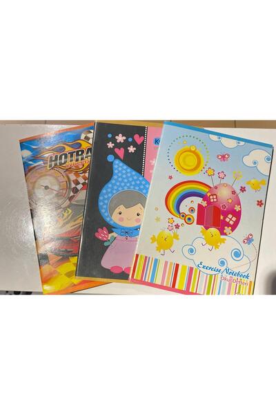 60 Yaprak A5 Kareli Defter 3 Adet