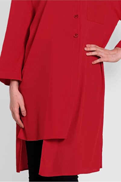 TRENDTESETTÜR 4458 Model Asymmetric Cut Tunic