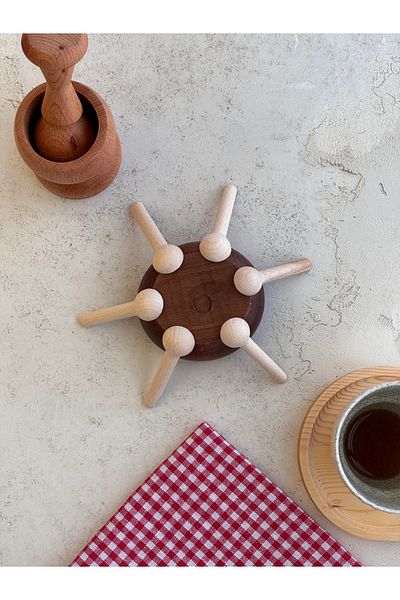 Serengeti Mini Set of 6 Spice Spoons, 6 Spice Spoons from Natural Beech Wood