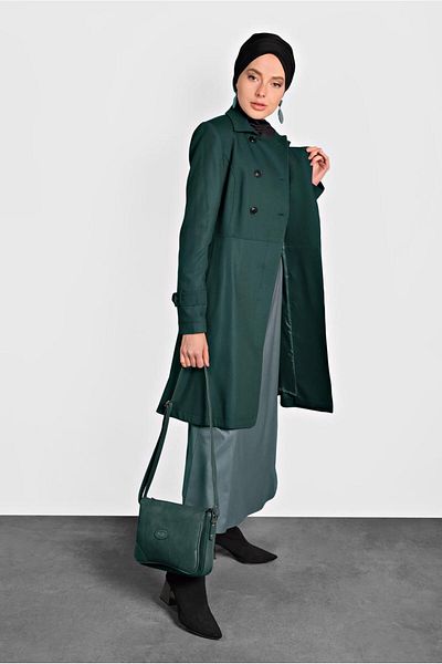 TRENDTESETTÜR Πράσινη φούστα Flounced Trench Coat 1405 - Ανδρικά παπούτσια streetball II