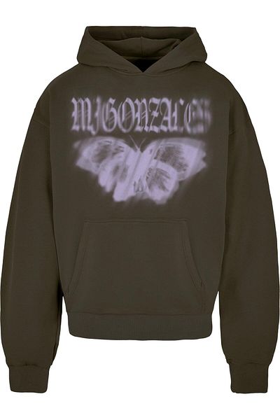 MJ Gonzales MJG Schwerer, übergroßer Kapuzenpullover - BUTTERFLY ILLUSION