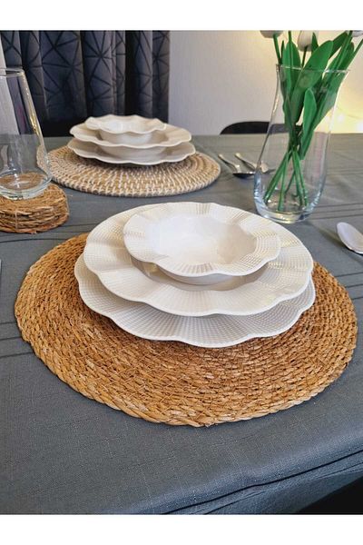 Lider MAGNESİA Leader Magnesia 6-Piece Knitted Work Supla American Service 34cm