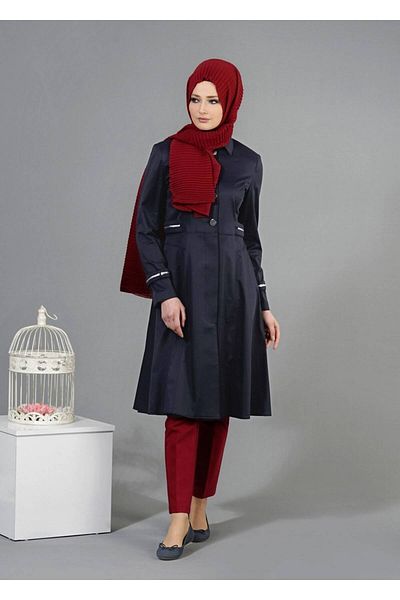 TRENDTESETTÜR T 1468 Καλύτερο Hijab Trench