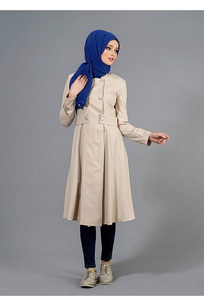 TRENDTESETTÜR T 1467 Juniper Hijab Trench