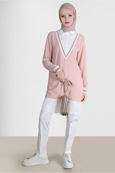 Alvina V-Neck Tunic Look - 42559