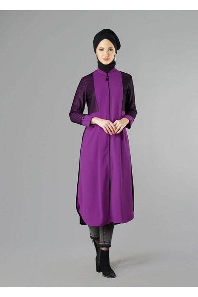 TRENDTESETTÜR Women's Purple (BEGONVİL) 4065 Tunic