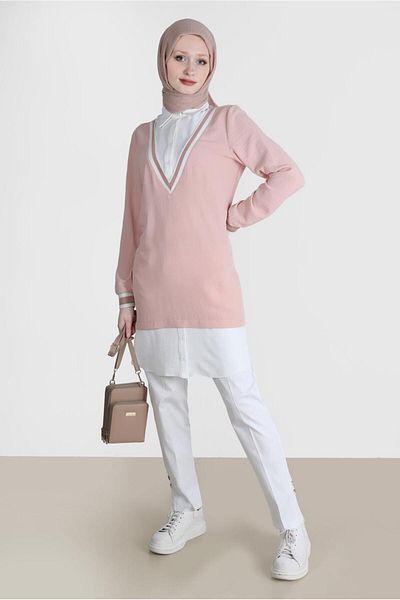 Alvina V-Neck Tunic Look - 42559