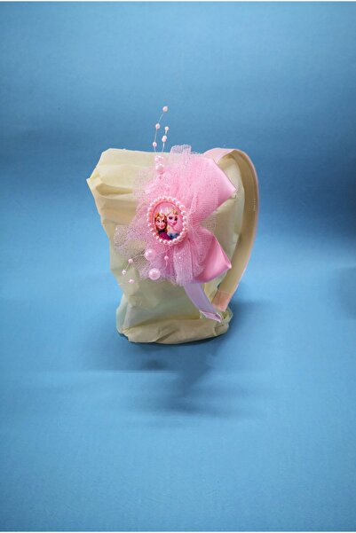 Orhun Kırtasiye Pembe Kadife Fiyonklu Inci Süslü Tül Aksesuarlı Resimli Taç 8...