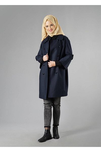 TRENDTESETTÜR Τριών τετάρτων μανικετόκουμπα Loose Trench Coat 1383