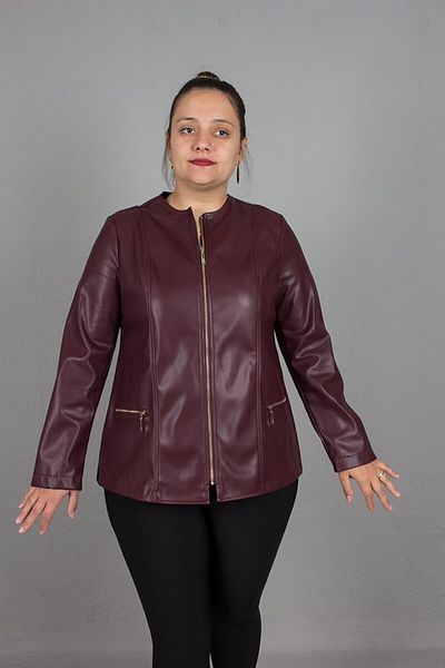 Truva XXL Large Size Suede Leather Coat