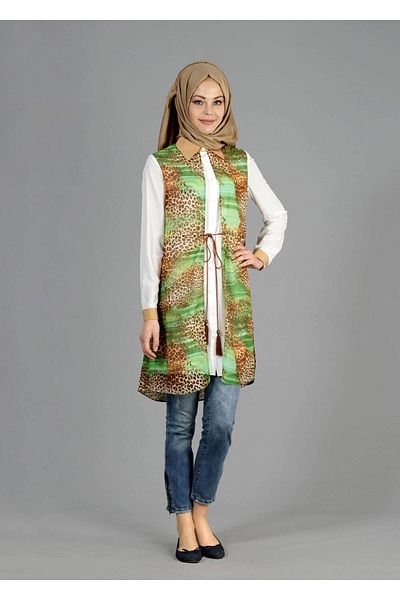 TRENDTESETTÜR Γυναικείο Πράσινο T 4947 Neptune Hijab Τούνικ