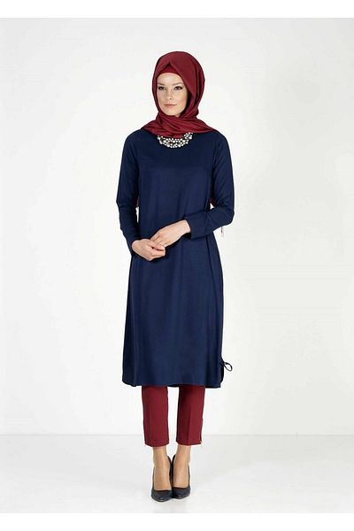 TRENDTESETTÜR Γυναικείο Navy Blue (K.SAKS) Basic Tunic 4334