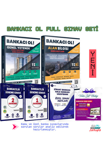 Liyakat Yayınları BANKACILIK SINAVLARINA HAZIRLIK FUL SINAV SETİ(KAMU + ÖZEL)